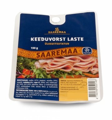 K-V LASTE 150 g viilutatud ülesuitsutatud
